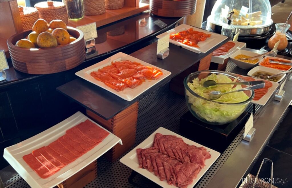 Banyan Tree Bintan continental breakfast cold cuts