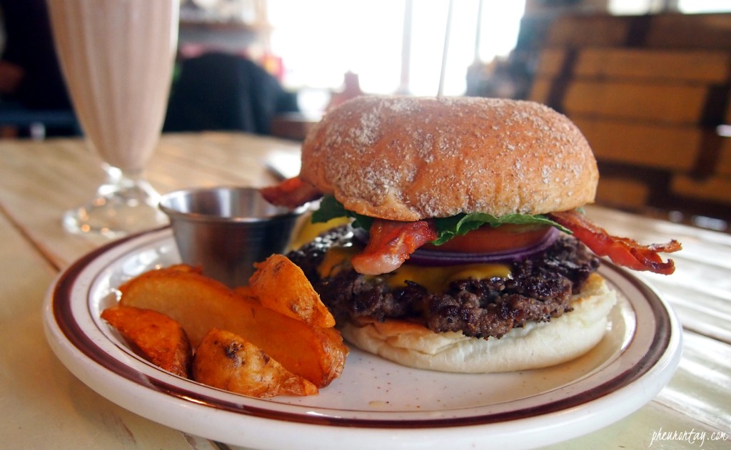 Argula Burger at 9ounce.