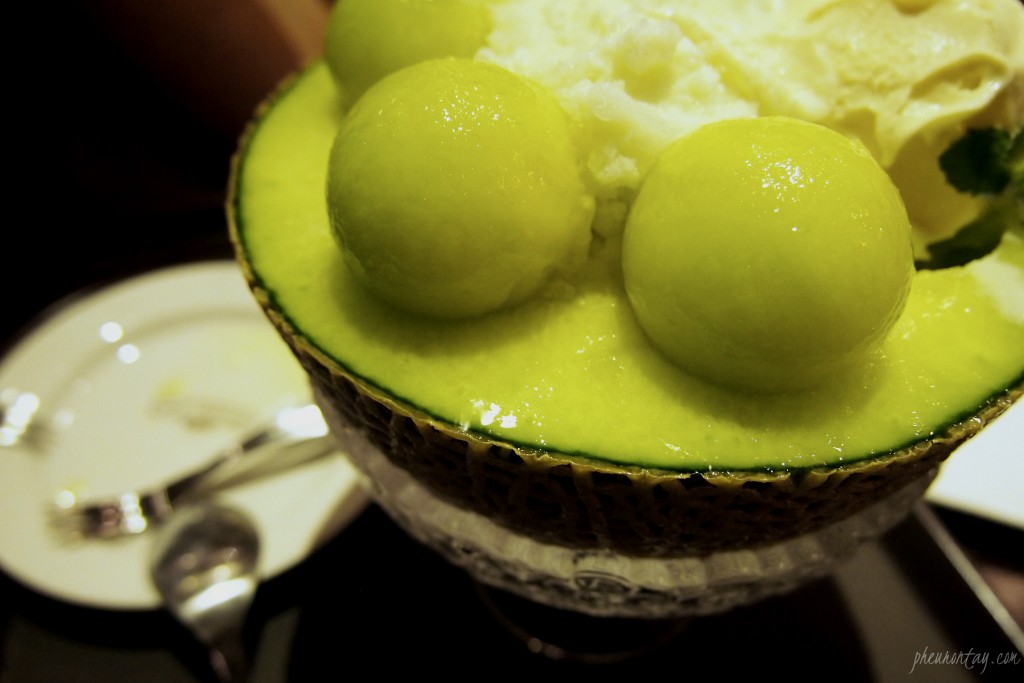 메론빙수 독수리다방 melon shaved ice