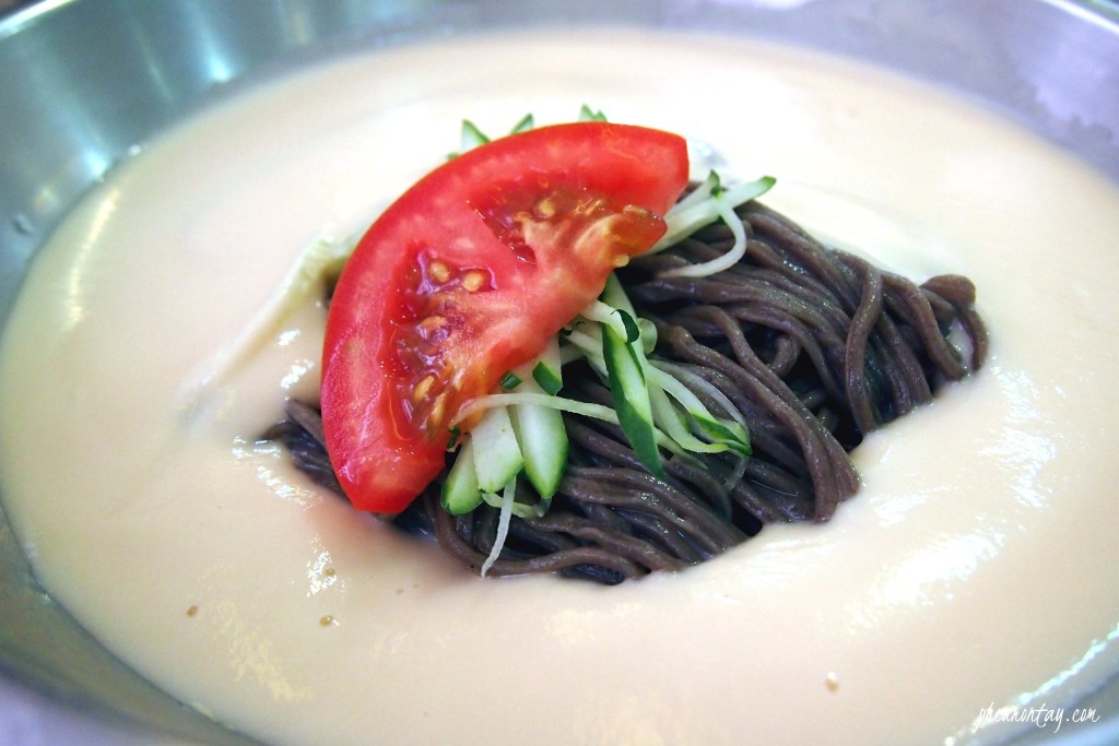 matjarang kongguksu, soybean broth cold noodles 