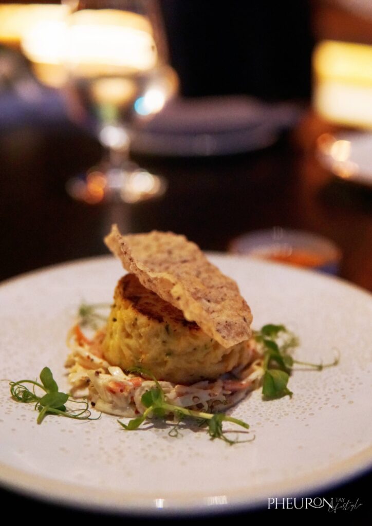 SKAI Crab Cake,  SKAI Restaurant & Bar at Swissôtel The Stamford