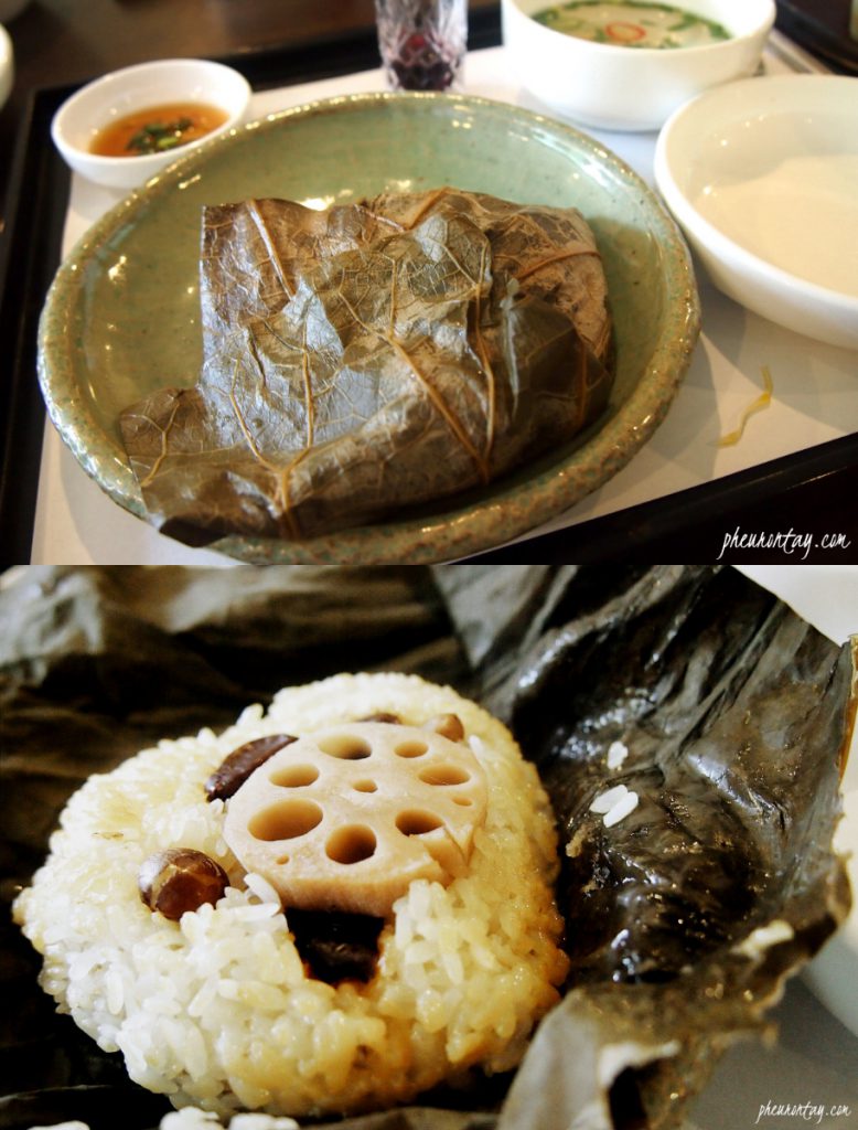 lotus leaf steamed glutinous rice 